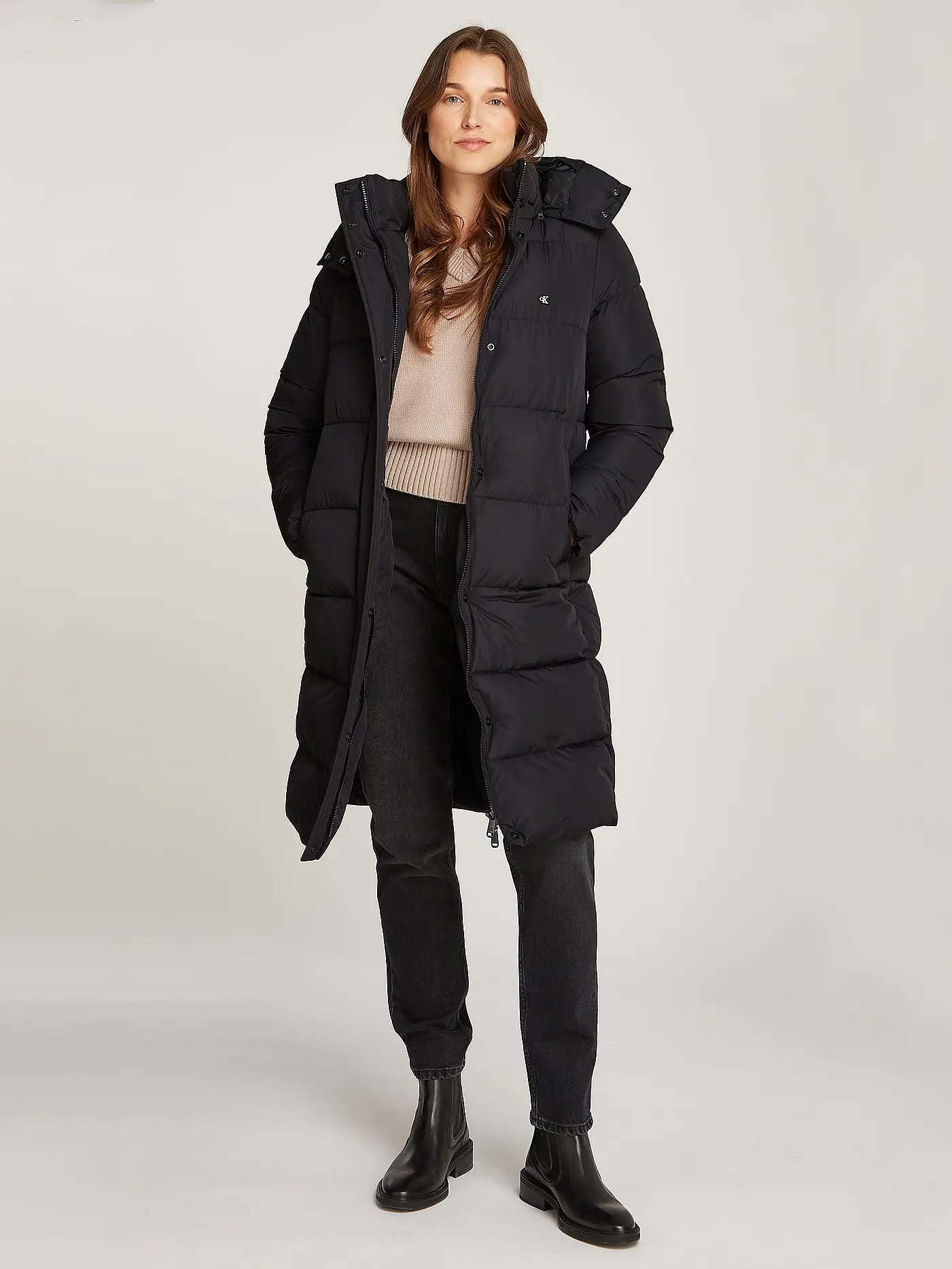 CALVIN KLEIN JEANS | Steppmantel | schwarz